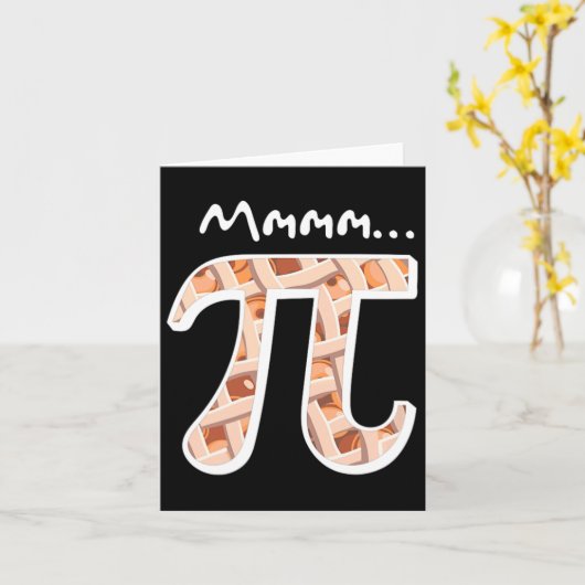 Pi Dag Mmm Pi Shirt Grappig Mmmm Pi op Pie Kaart (Gele Bloem)