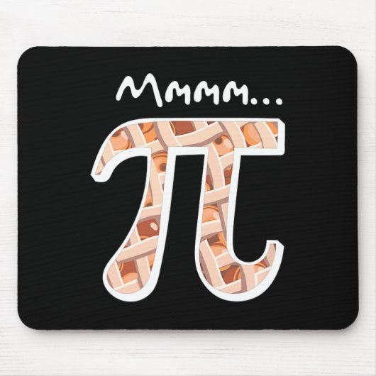 Pi Dag Mmm Pi Shirt Grappig Mmmm Pi op Pie Muismat (Voorkant)