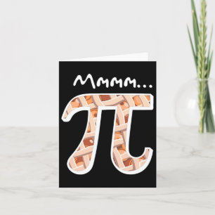 Pi-dag Mmm Pi-shirt Grappige Mmmm Pi op taart Kaart