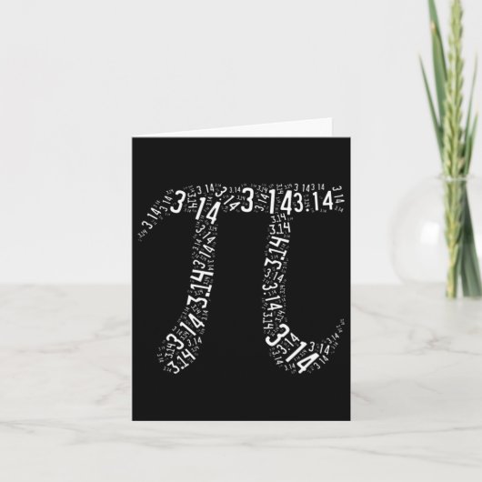 Pi Dag - Nerd Geek - Liefde Wiskunde Pi Symbool - Kaart (Voorkant)