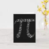 Pi Dag - Nerd Geek - Liefde Wiskunde Pi Symbool - Kaart (Gele Bloem)