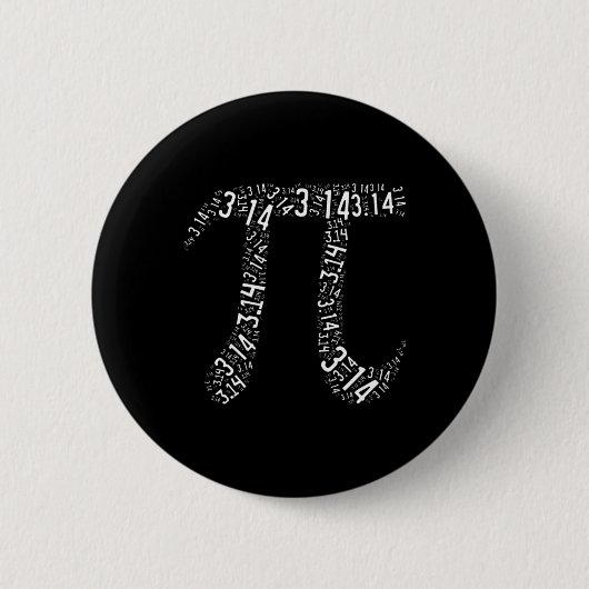 Pi Dag - Nerd Geek - Liefde Wiskunde Pi Symbool - Ronde Button 5,7 Cm (Voorkant)