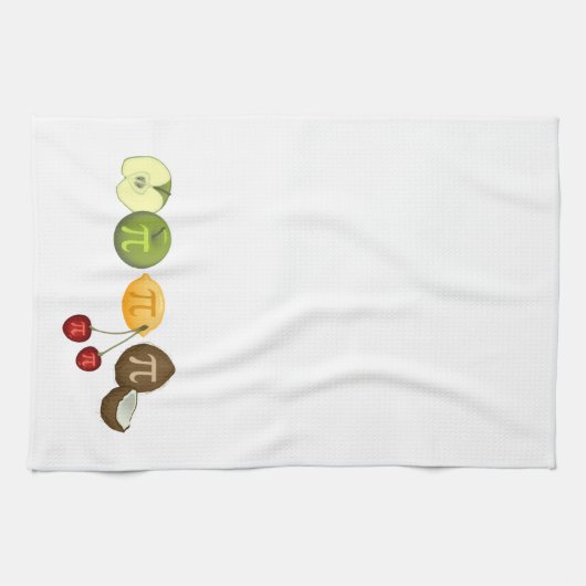 Pi dag, Pi op verschillende vruchten Theedoek (Horizontaal)