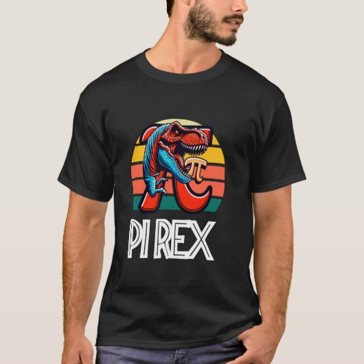 Pi-dag Pi Rex Dinosaur T-shirt (Voorkant)