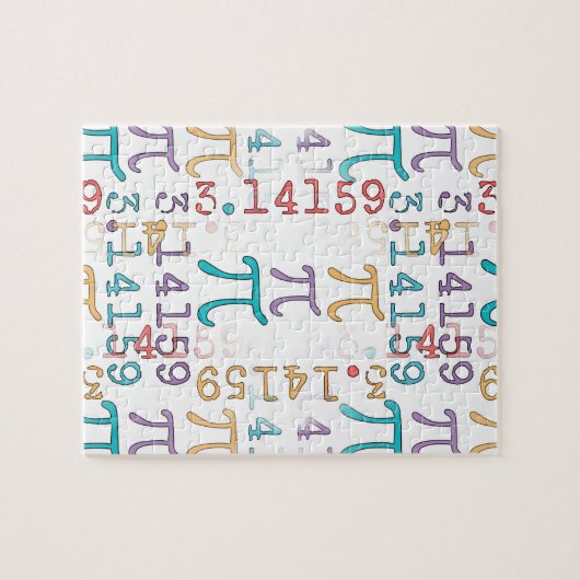 PI dag PI symbolen 3.14... Legpuzzel (Horizontaal)