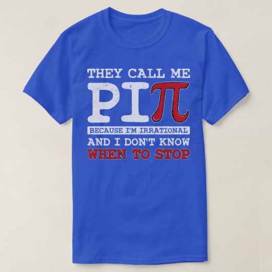 Pi Dag Pi Wiskunde 3 T-shirt (Design voorkant)