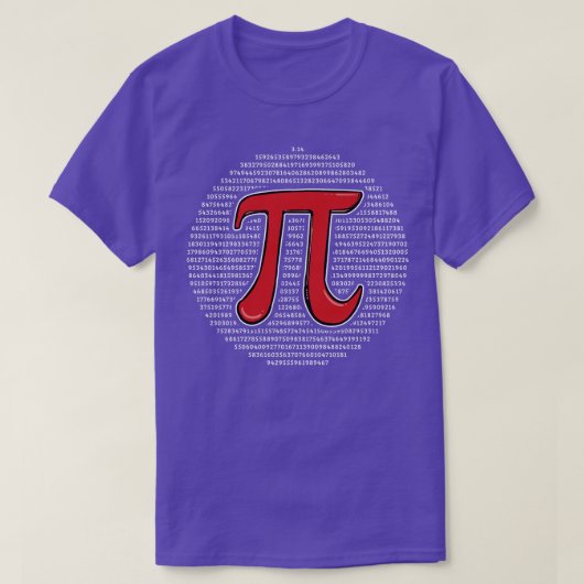 Pi Dag Pi Wiskunde 6 T-shirt (Design voorkant)