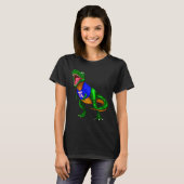Pi-dag Rex Dinosaur T-shirt Wiskunde Cadeau Mannen (Voorkant volledig)