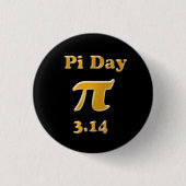 Pi Dag Ronde Button 3,2 Cm (Voorkant)