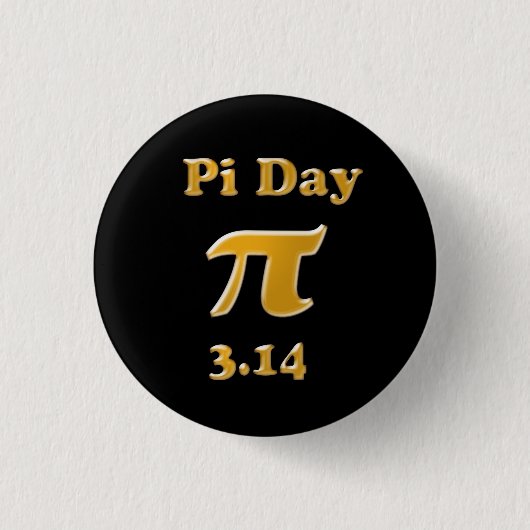Pi Dag Ronde Button 3,2 Cm (Voorkant)