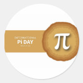 Pi Dag Ronde Sticker (Voorkant)