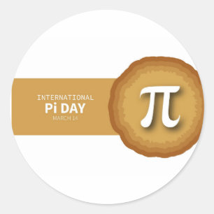 Pi Dag Ronde Sticker