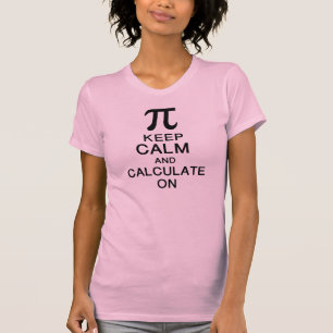 pi dag rustig houden en rekenen op t-shirt
