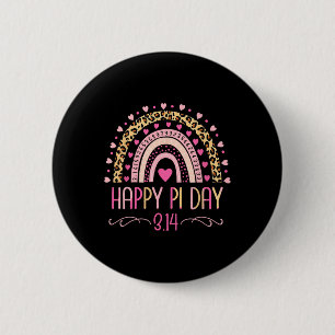 Pi Dag Spiral Pi Wiskunde Leraar 3.14 Leopard Rege Ronde Button 5,7 Cm