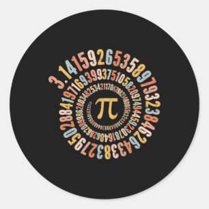 Pi Dag Spiral Wiskunde Pi Ronde Sticker