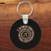 Pi Dag Spiral Wiskunde Pi Sleutelhanger (Voorkant)