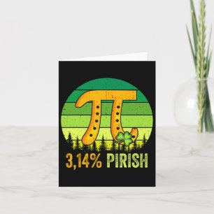 Pi-dag St. Patrick's 3.14 Iers Retro Pirish Wiskun Kaart