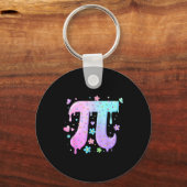 Pi-dag symbool Ijs Drip Strooi Liefhebber Wiskunde Sleutelhanger (Voorkant)