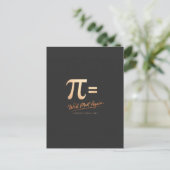 Pi-dag T-shirt – PI = We zullen elkaar weer ontmoe Briefkaart (Staand voorkant)