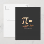 Pi-dag T-shirt – PI = We zullen elkaar weer ontmoe Briefkaart (Voorkant / Achterkant)