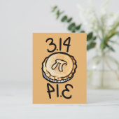 Pi dag taart 3.14 briefkaart (Staand voorkant)