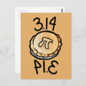 Pi dag taart 3.14 briefkaart (Voorkant / Achterkant)