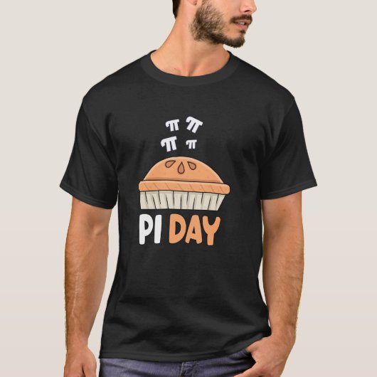 Pi-dag Taart T-shirt Pi Symbool Pi Wiskunde Kinder (Voorkant)
