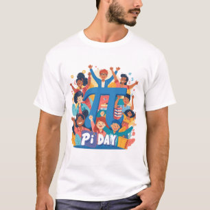 Pi-dag-team viering ontwerp t-shirt