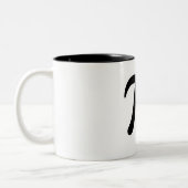 Pi Dag Tweekleurige Koffiemok (Links)