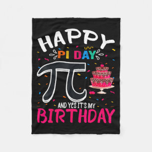 Pi-dag Verjaardag Wiskunde Liefhebber Gelukkige Pi Fleece Deken