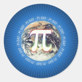 Pi-dag vieren - wiskunde sticker (Voorkant)