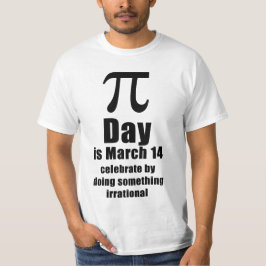 Pi-dag vieringsshirt t-shirt