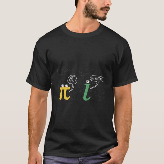 Pi Dag Wiskunde Geek Nerd Rationele Wiskunde Pun T-shirt (Voorkant)