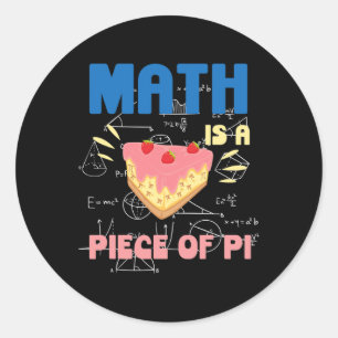 Pi-dag Wiskunde is een stuk wiskundedocent Ronde Sticker