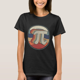 Pi Dag Wiskunde jaren 70 jaren 80 Reto Pi Symbool T-shirt