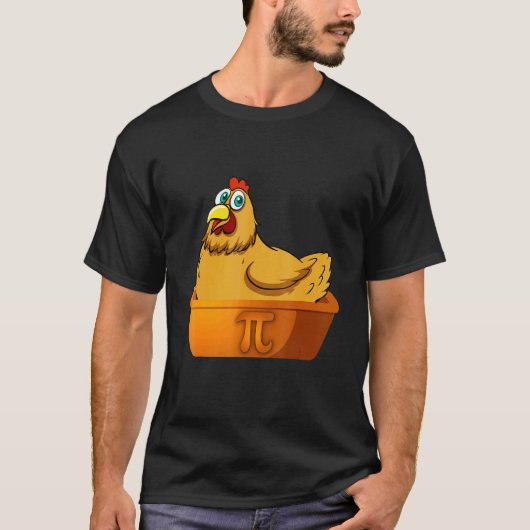 Pi-dag Wiskunde Kip Pot Pastei Geek Nerd Wiskunde  T-shirt (Voorkant)