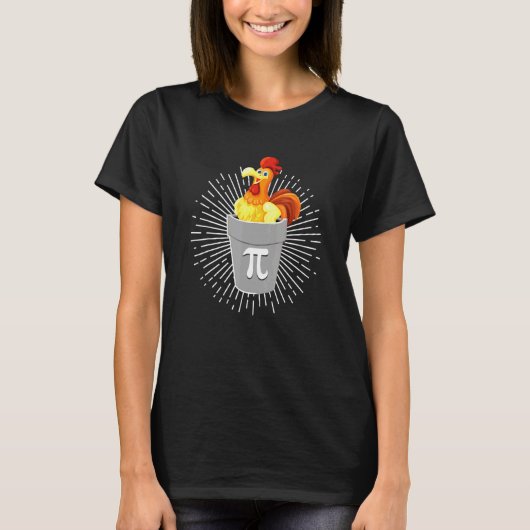 Pi-dag Wiskunde Kip Pot Pie Peuter Geek Nerd Jonge T-shirt (Voorkant)