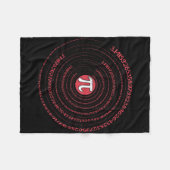 Pi-dag Wiskunde Nerd Geek 3.1415 Irrationeel Numme Fleece Deken (Voorkant (Horizontaal))