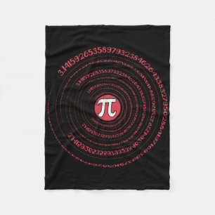 Pi-dag Wiskunde Nerd Geek 3.1415 Irrationeel Numme Fleece Deken