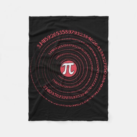Pi-dag Wiskunde Nerd Geek 3.1415 Irrationeel Numme Fleece Deken (Voorkant)