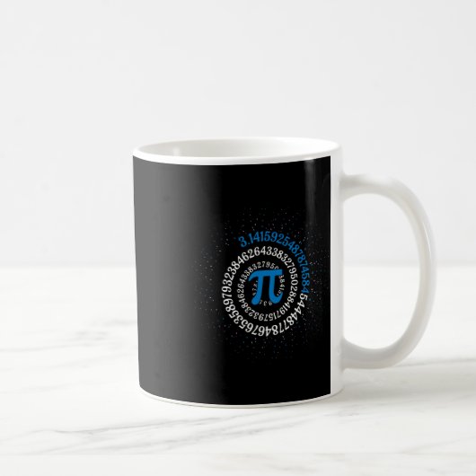 Pi-dag Wiskunde Nerd Geek 3.1415 Irrationeel Numme Koffiemok (Rechts)