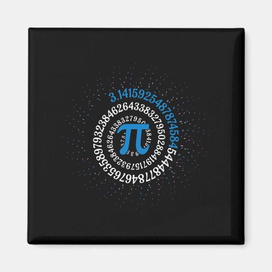 Pi-dag Wiskunde Nerd Geek 3.1415 Irrationeel Numme Magneet (Voorkant)