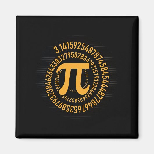 Pi-dag Wiskunde Nerd Geek 3.1415 Irrationeel Numme Magneet (Voorkant)