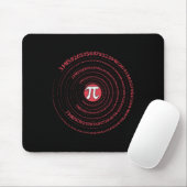 Pi-dag Wiskunde Nerd Geek 3.1415 Irrationeel Numme Muismat (Met muis)
