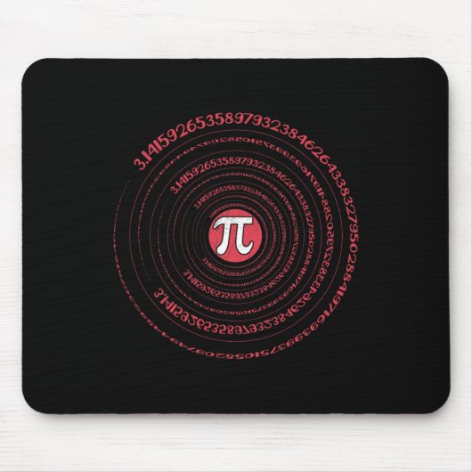 Pi-dag Wiskunde Nerd Geek 3.1415 Irrationeel Numme Muismat (Voorkant)