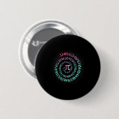 Pi-dag Wiskunde Nerd Geek 3.1415 Irrationeel Numme Ronde Button 5,7 Cm (Voorkant /achterkant)