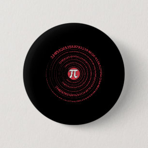Pi-dag Wiskunde Nerd Geek 3.1415 Irrationeel Numme Ronde Button 5,7 Cm