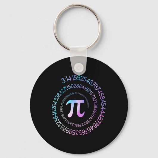 Pi-dag Wiskunde Nerd Geek 3.1415 Irrationeel Numme Sleutelhanger (Voorkant)