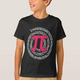 Pi-dag Wiskunde Nerd Geek 3.1415 Irrationeel Numme T-shirt