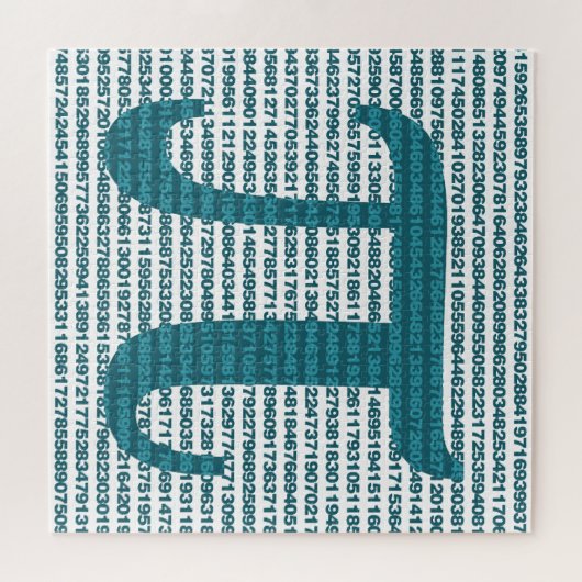 Pi Dag Wiskunde Nerd Legpuzzel (Horizontaal)